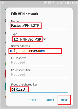 آموزش استفاده از L2TP در اندروید